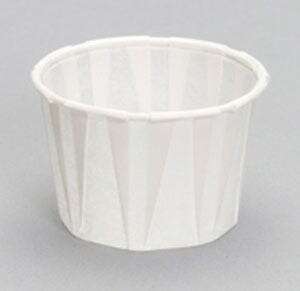 RJ Schinner Portion Cup, 2 oz, White, Paper, (5,000/Case) Genpak F200