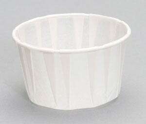 RJ Schinner Souffle Cup, 3.25 oz, White, Paper, (5,000/Case) Genpak F325