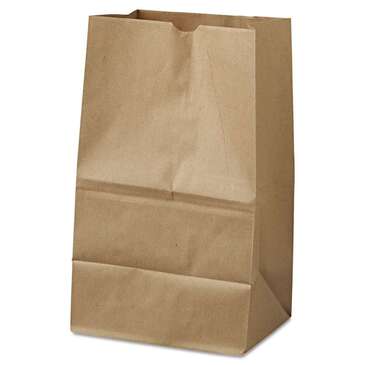 RJ Schinner Grocery Bag, 8-1/4" x 5-15/16" x 13-3/8", Kraft, #20SH, Brown, RJ Schinner 18421