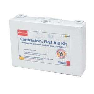 Royal Industries First Aid Kit, 25-Person, White, Plastic, Royal Industries FAK-25P