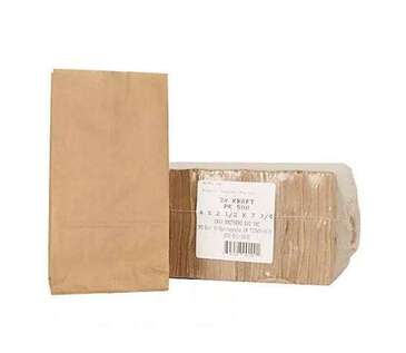 SAM'S CLUB Paper Bag, 7 3/4" x 4" x 2 1/2", Brown, Paper, (500/Case), Legasse BAG-GK2