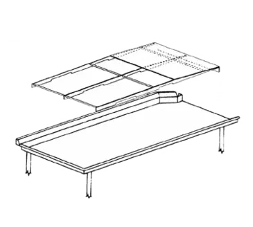 San-Aire Industries RD-101 Dish Tray Rack Dishtable Drainer