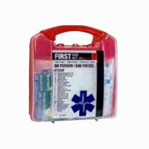 SAS SAFETY First Aid Kit, 10.5" X 11.5" X 3.75", Plastic Case, 50 Person, Sas Safety Corp 6050