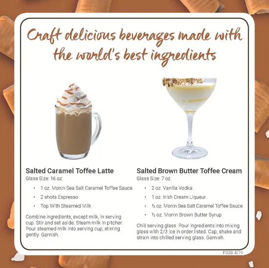 Sea Salt Caramel Toffee Sauce, 64 Oz, Monin M-GC300FP