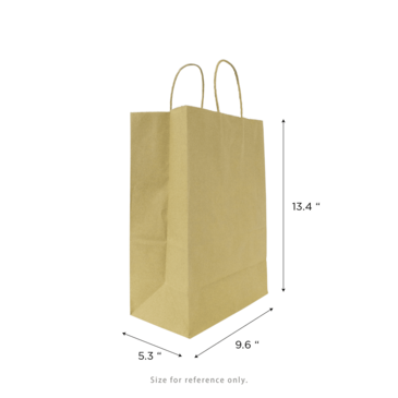 Shopping Bag, Medium, Kraft, Paper, With Handles, (250/Case), Karat FP-SB110