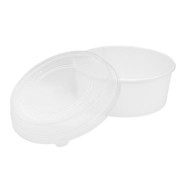 Paper Short Bucket Lids, 32 Oz, Polypropylene, (45/Pack), Karat FP-PSBL165-PP