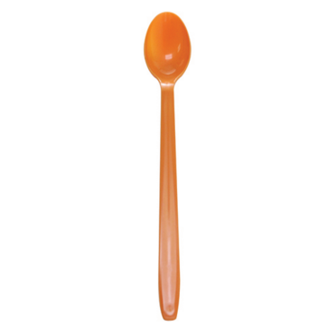 LOLLICUP Soda Spoon, 7.8", Orange, Plastic, (100/Pack), Karat U2205 (ORANGE)