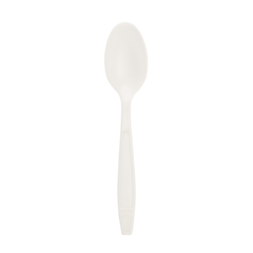 Karat Soup Spoon, Heavyweight, White, Plastic, (100/Pack), Karat KE-U2023