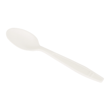 Soup Spoon, Heavyweight, White, Plastic, (100/Pack), Karat KE-U2023