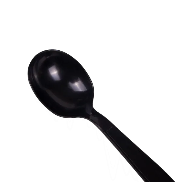 Soup Spoons, Extra Heavy Weight, Black, PS Plastic, (1,000/Case), Karat U2022B