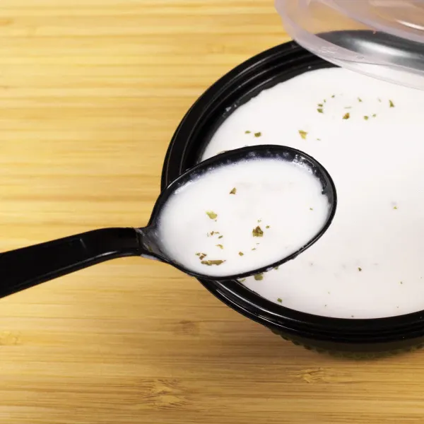 Soup Spoons, Extra Heavy Weight, Black, PS Plastic, (1,000/Case), Karat U2022B