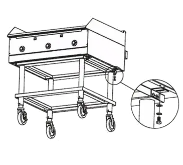 Southbend HDCS-24 Equipment Stand, for Countertop Cooking