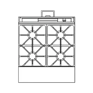 Southbend P36N-XX Range, 36" Heavy Duty, Gas