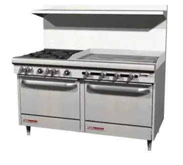 Southbend S60AA-2GR Range, 60" Restaurant, Gas