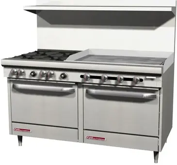 Southbend S60DD-3TR Range, 60" Restaurant, Gas