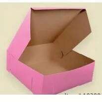 SOUTHERN CHAMPION TRAY, LP Bakery Box, 14" x 14" x 5", Pink, High Quality Paper, (50/case)  Evergreen Packaging BX7500