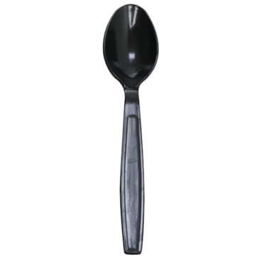 LOLLICUP Spoon, Extra Heavyweight, Black, Polystyrene, (1000/Case), Karat U2023B