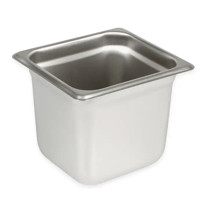 Arvesta Steam Table Pan, Sixth Size, 4" Deep, 22 Gauge