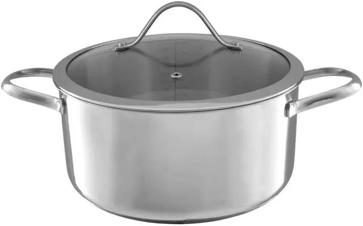 Ardous Trading Ardous Trading Stock pot, 6 qt., Stainless steel, Alum clad bottom, Induction ready.