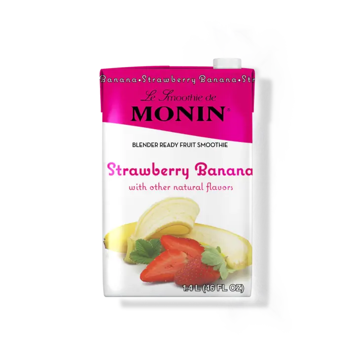 HOUSTONS / LIBBEY Strawberry-Banana Fruit Smoothie Mix, 46 Oz, (6/Case), Monin M-EG207B