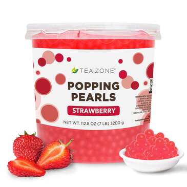 LOLLICUP Strawberry Popping Pearls, 7lb,  Tea Zone B2053