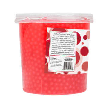 Strawberry Popping Pearls, 7lb,  (4/Case), Tea Zone B2053