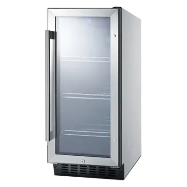 Summit Commercial SCR1536BGCSS Refrigerator, Merchandiser, Countertop