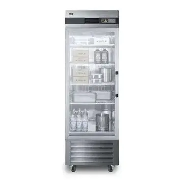 Summit Commercial SCR23SSGLH Refrigerator, Reach-in