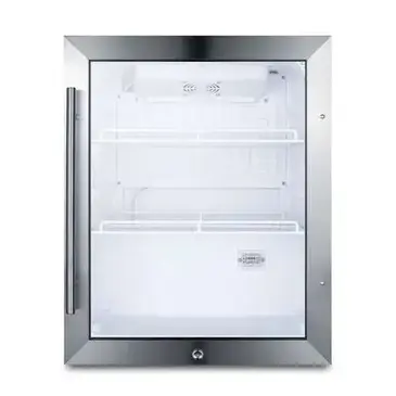 Summit Commercial SCR314LCSS Refrigerator, Merchandiser, Countertop
