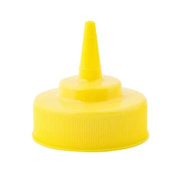 Tablecraft Products Squeeze Bottle Top, 2.3", Yellow, Polypropylene, TABLECRAFT 100TM