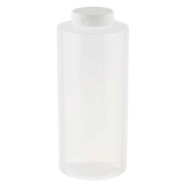 Tablecraft Products Squeeze Bottle, 24 OZ, Clear, Polyethylene, Flip-Top Cap, TableCraft 2124C-1