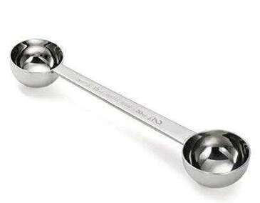 Tablecraft Products Coffee Scoop, 1 and 2 Tablespoon, Stainless Steel, Mirror Finish, Tablecraft 403