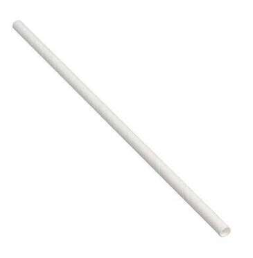 Tablecraft Products Straw, 7-3/4", White, Paper, Wrapped, (500/Pack), Tablecraft 700129