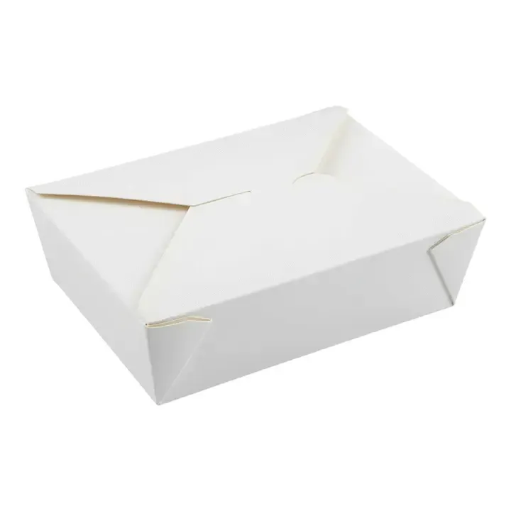 ARVESTA (DISPOSABLES) ARVESTA (DISPOSABLES) Take Out Bio Box, #3, White, 8.5" X 6.25" X 2.5", 337gsm, 50 Pack, 4/50/200