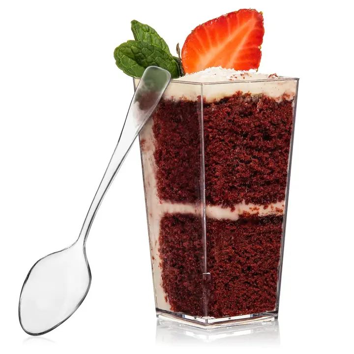 Ardous Trading Ardous Trading TALL SQUARE CUP PLASTIC 3 OZ 48 PK