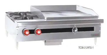 Therma-Tek TC36-2-24G-1 Griddle / Hotplate, Gas, Countertop