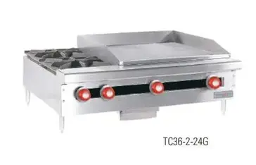 Therma-Tek TC36-2-24TG Griddle / Hotplate, Gas, Countertop