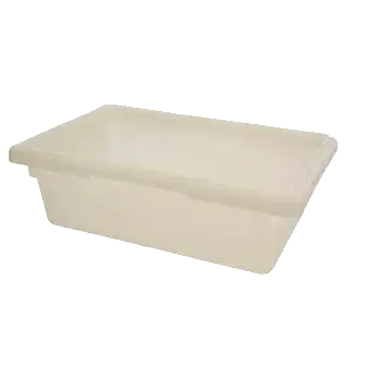 Thunder Group Food Storage Container, 3 Gallon, White, Polypropylene, Thunder Group PLFB121806PP