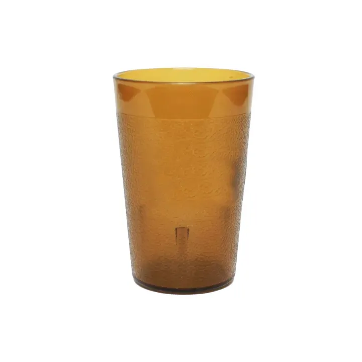 Thunder Group Thunder Group PLTHTB010A Plastic Tumbler – 9.5 oz, Amber, Textured Exterior