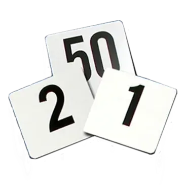 Thunder Group PLTN4100 Table Numbers Cards
