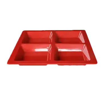 Thunder Group PS5104RD Plate/Platter, Compartment, Plastic