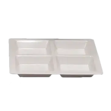 Thunder Group PS5104W Plate/Platter, Compartment, Plastic