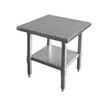 Thunder Group SLWT42412F Work Table,  12" - 21", Stainless Steel Top