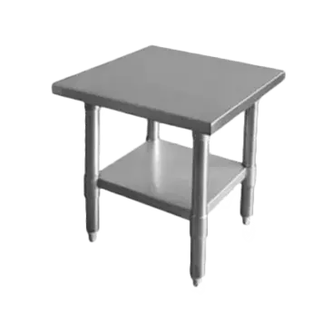 Thunder Group SLWT42424F Work Table,  24" - 27", Stainless Steel Top