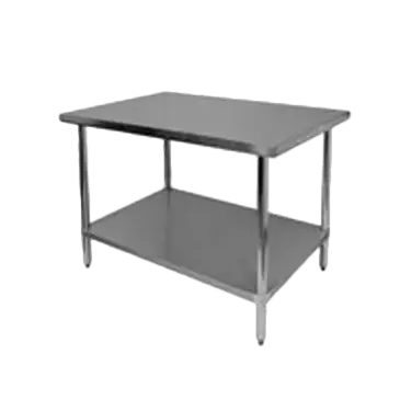 Thunder Group SLWT42472F Work Table,  63" - 72", Stainless Steel Top