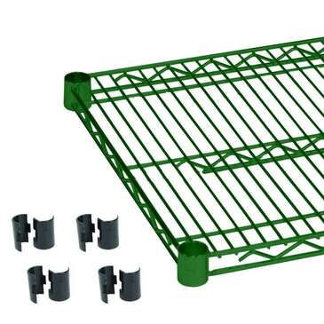 Thunder Group Shelving, 21"x48", Green, Wire, Epoxy Coated, (2/Case), Thunder Group MA2148G