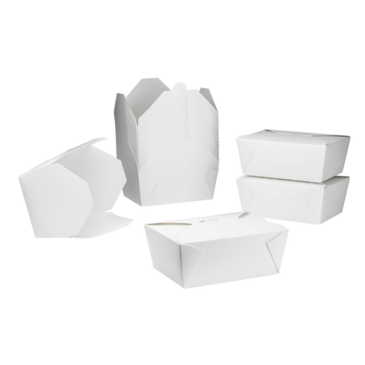 To-Go Container, 110 oz, White, Paper, (160/Case), Karat FP-FTG110W