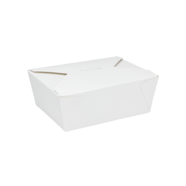 Karat To-Go Container, 48 oz, White, Paper, (300/Case), Karat FP-FTG48W