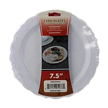 TOV LEV ENTERPRISES Disposable Salad Plate, 7.5", (12/Pack), TOVDP5078
