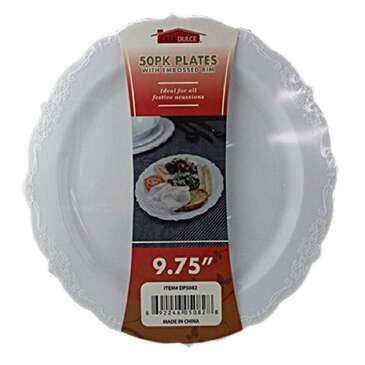 TOV LEV ENTERPRISES Dinner Plate, 10", Disposable, (50/Pack), Tov Lev DP5082